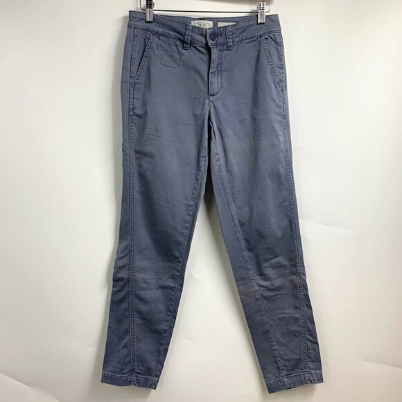 Chino By Anthropologie Women's Mid Rise Cotton 5‎ Pocket Khaki Pants Size 25 NWT - Picture 1 of 15